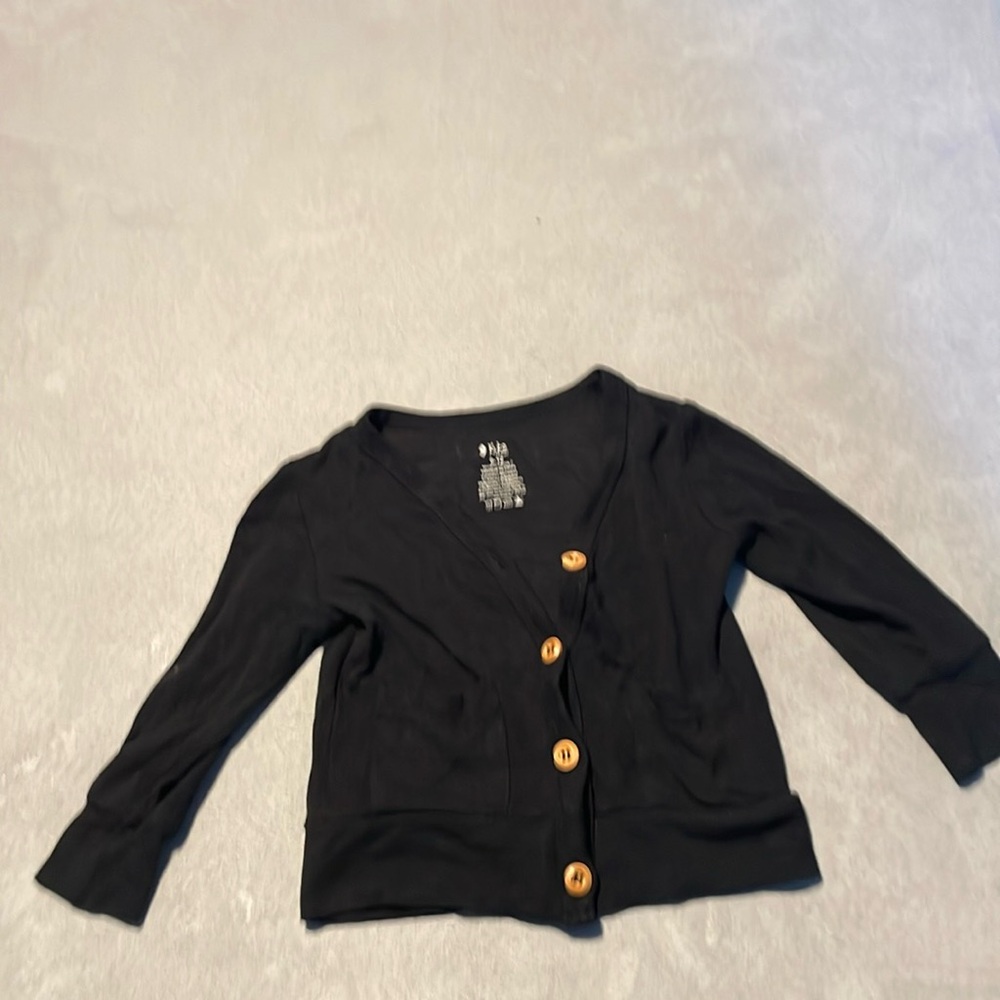 Kyte BABY midnight jersey cardigan 6-12 months